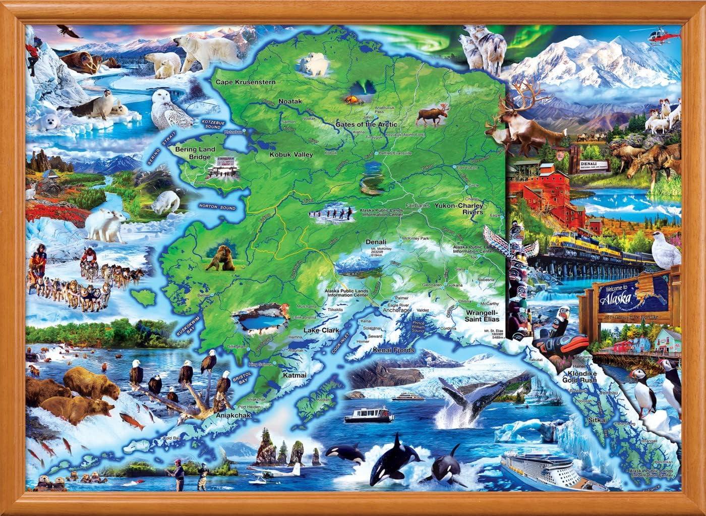 imageMasterPieces 1000 Piece Jigsaw Puzzle National Parks of America Fun for Adults Family Kids 1925x2675Alaska