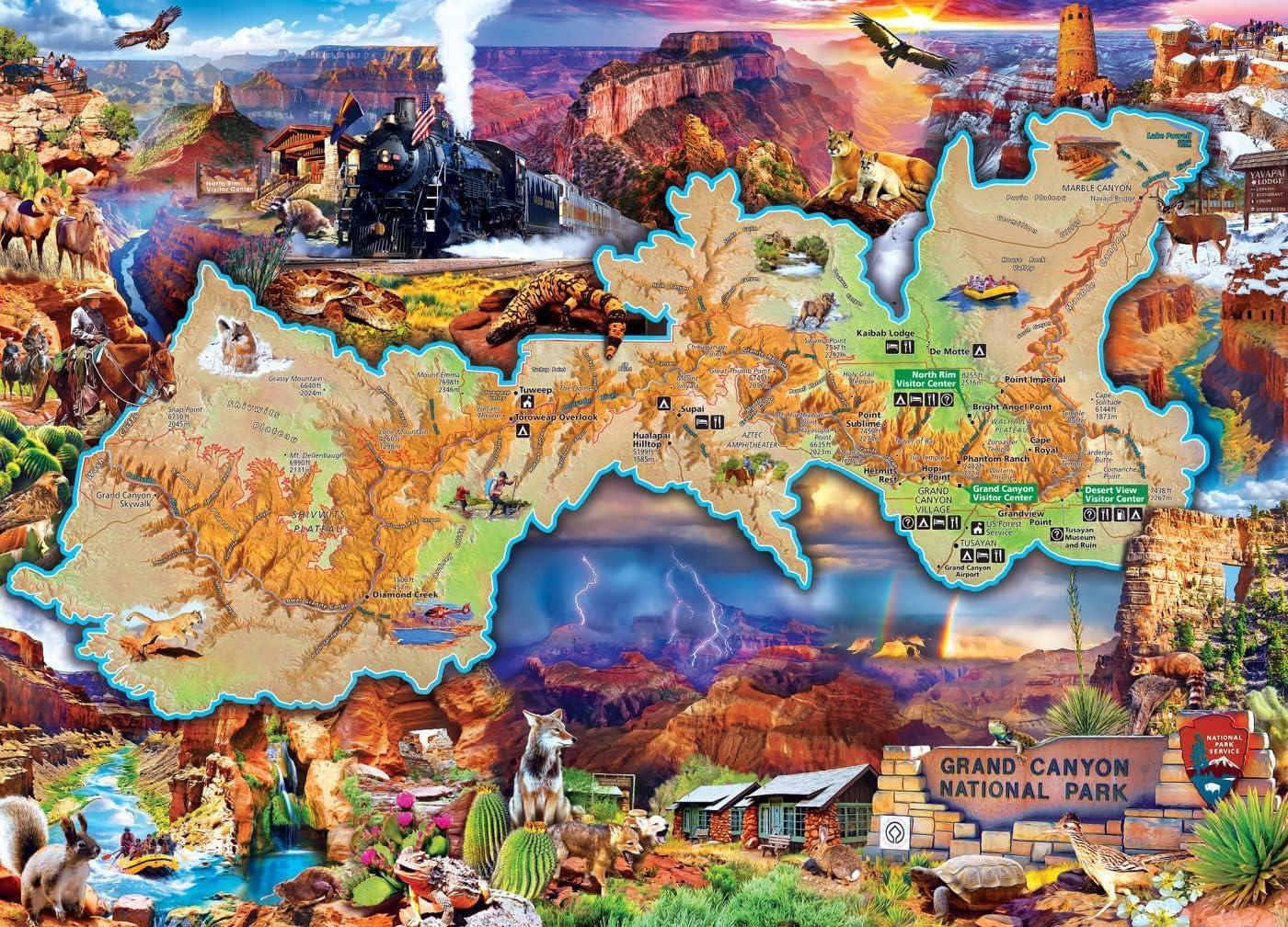 imageMasterPieces 1000 Piece Jigsaw Puzzle National Parks of America Fun for Adults Family Kids 1925x2675Grand Canyon