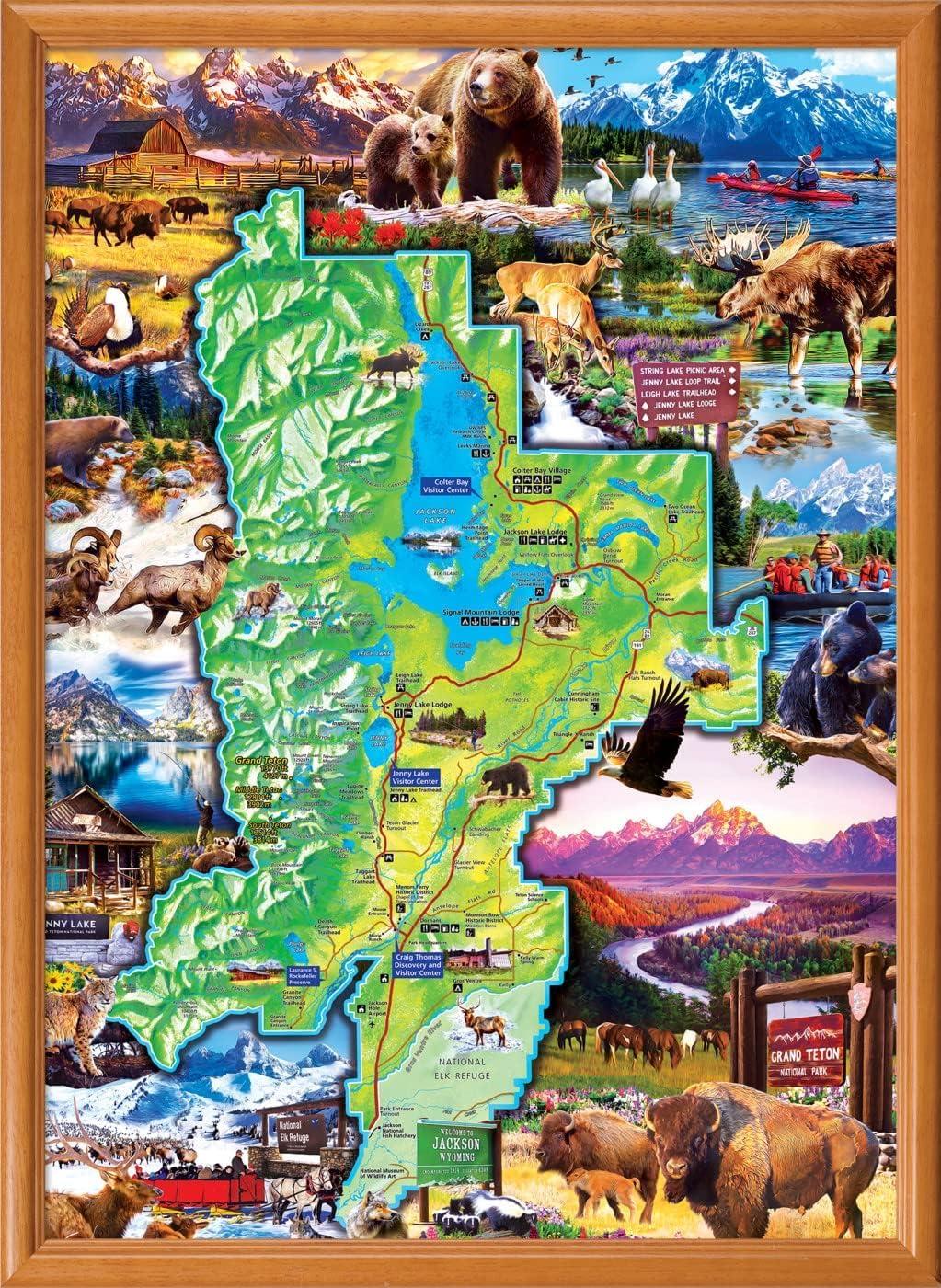 imageMasterPieces 1000 Piece Jigsaw Puzzle National Parks of America Fun for Adults Family Kids 1925x2675Grand Tetons
