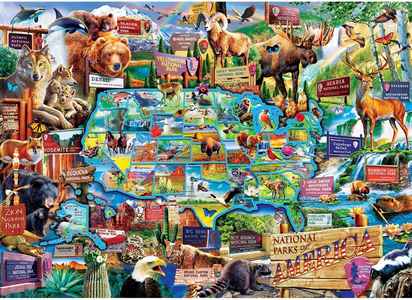 imageMasterPieces 1000 Piece Jigsaw Puzzle National Parks of America Fun for Adults Family Kids 1925x2675National Parks