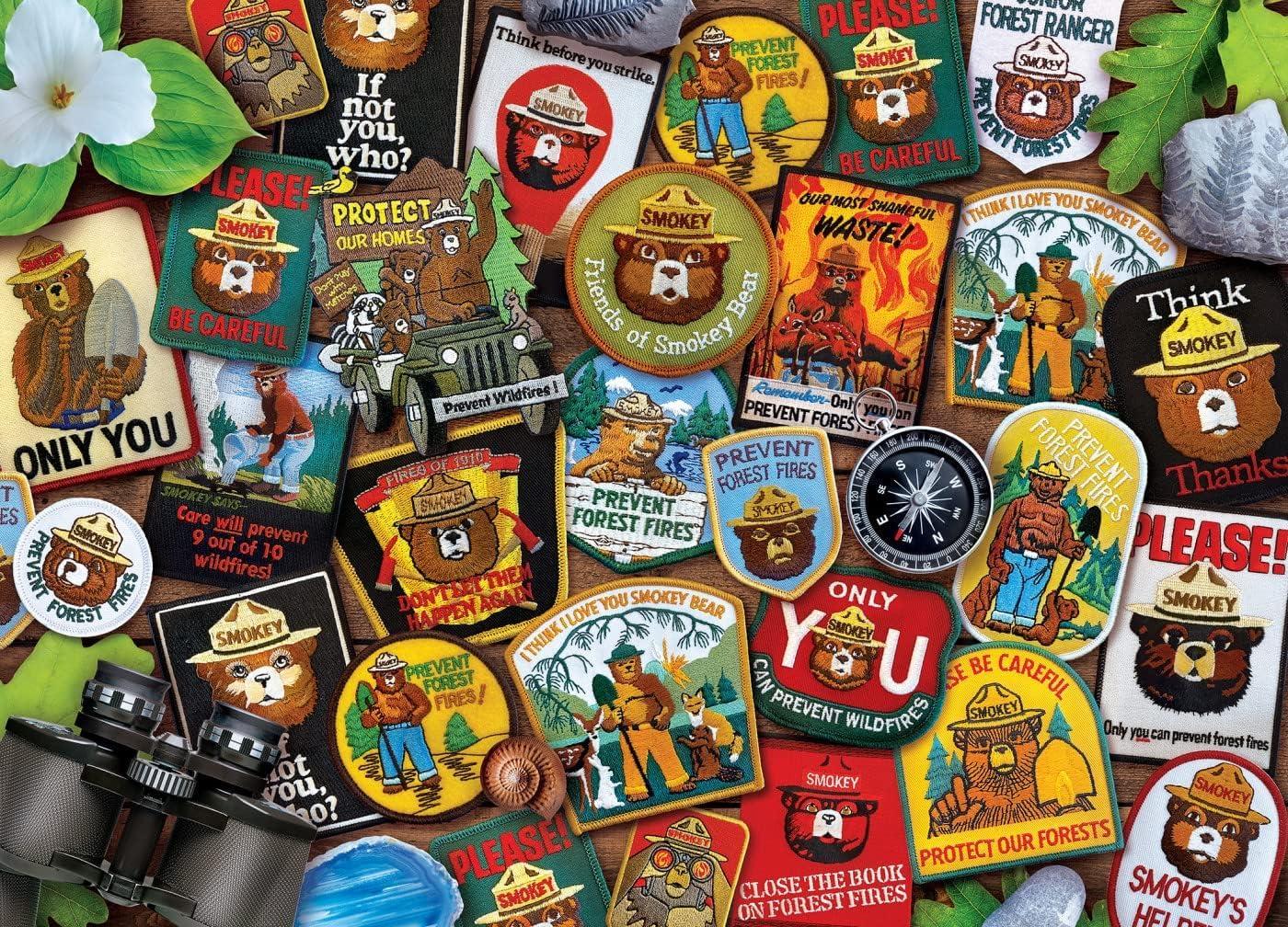 imageMasterPieces 1000 Piece Jigsaw Puzzle National Parks of America Fun for Adults Family Kids 1925x2675Smokey Bear Patches