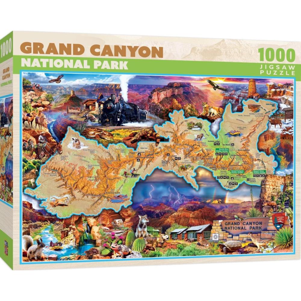 imageMasterPieces 1000 Piece Jigsaw Puzzle National Parks of America Fun for Adults Family Kids 1925x2675Grand Canyon