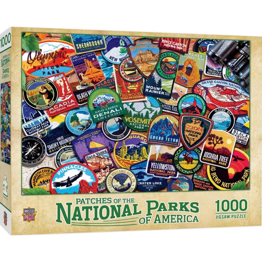 imageMasterPieces 1000 Piece Jigsaw Puzzle National Parks of America Fun for Adults Family Kids 1925x2675National Parks Patches