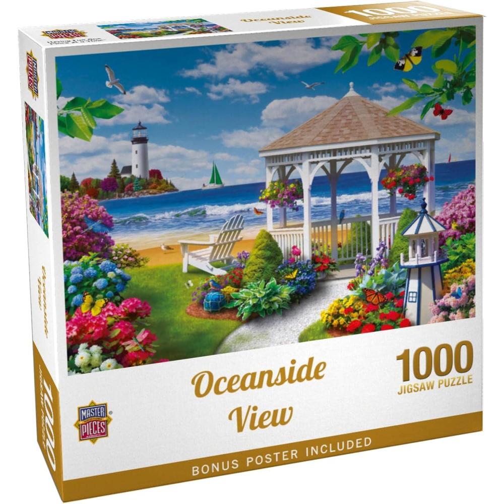 imageMasterpieces 300 Piece EZ Grip Jigsaw Puzzle Oceanside View 18x241000 Piece