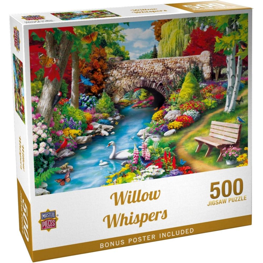 imageMasterpieces 300 Piece EZ Grip Jigsaw Puzzle Willow Whispers 18x24500 Piece