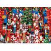 Masterpieces 500 Piece Glitter Christmas Jigsaw Puzzle – Holiday Festivities – 15″x21″