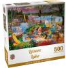 MasterPieces – 300 Piece Jigsaw Puzzle, Large EZ Grip Shapes, Leisure Lake, Fun for Adults, Seniors, Family, Kids, Non-Glare Finish, 18″x24″(500 Piece)