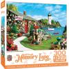 MasterPieces 300 Piece EZ Grip Jigsaw Puzzle – Lobster Bay Seaside Lighthouse and Boat – 18″x24″(300 Piece)