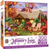 MasterPieces Thanksgiving Puzzles 300 Piece EZ Grip Jigsaw – Autumn Warmth Fall Scene – Large Piece Puzzle for Adults, Seniors, and Kids – Cozy Autumn Art, Eco-Friendly, 18″ x 24″(300 Piece)