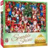 Masterpieces 500 Piece Glitter Christmas Jigsaw Puzzle – Holiday Festivities – 15″x21″
