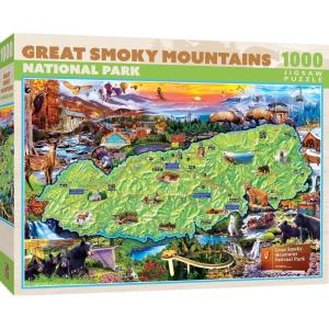 MasterPieces – 1000 Piece Jigsaw Puzzle, National Parks of America, Fun for Adults, Family, Kids 19.25″x26.75″(Great Smokey Mountains)