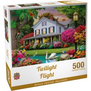 Masterpieces 300 Piece EZ Grip Jigsaw Puzzle – Twilight Flight – 18″x24″(500 Piece)