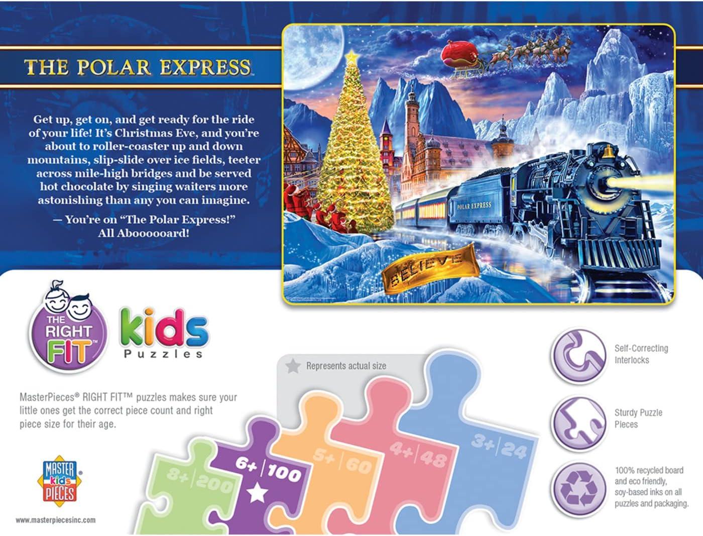 imageMasterPieces 100 Piece Jigsaw Puzzle for Kids Mount Rushmore 14x19The Polar Express