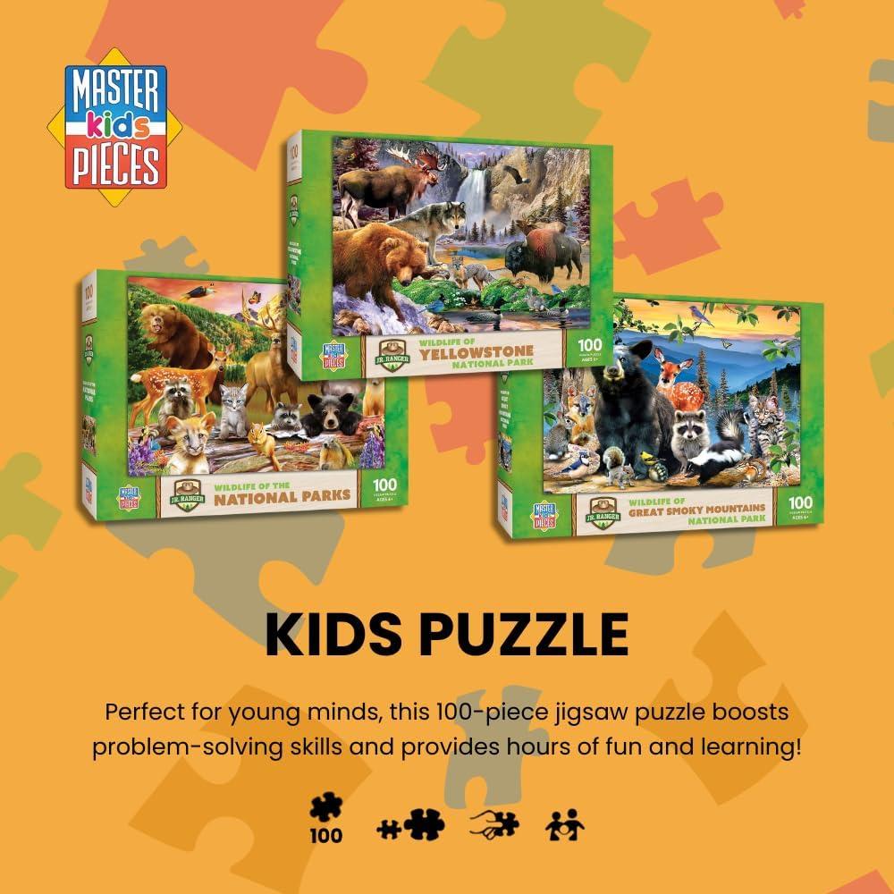 imageMasterPieces 100 Piece Jigsaw Puzzle for Kids Mount Rushmore 14x19Yosemite National Park