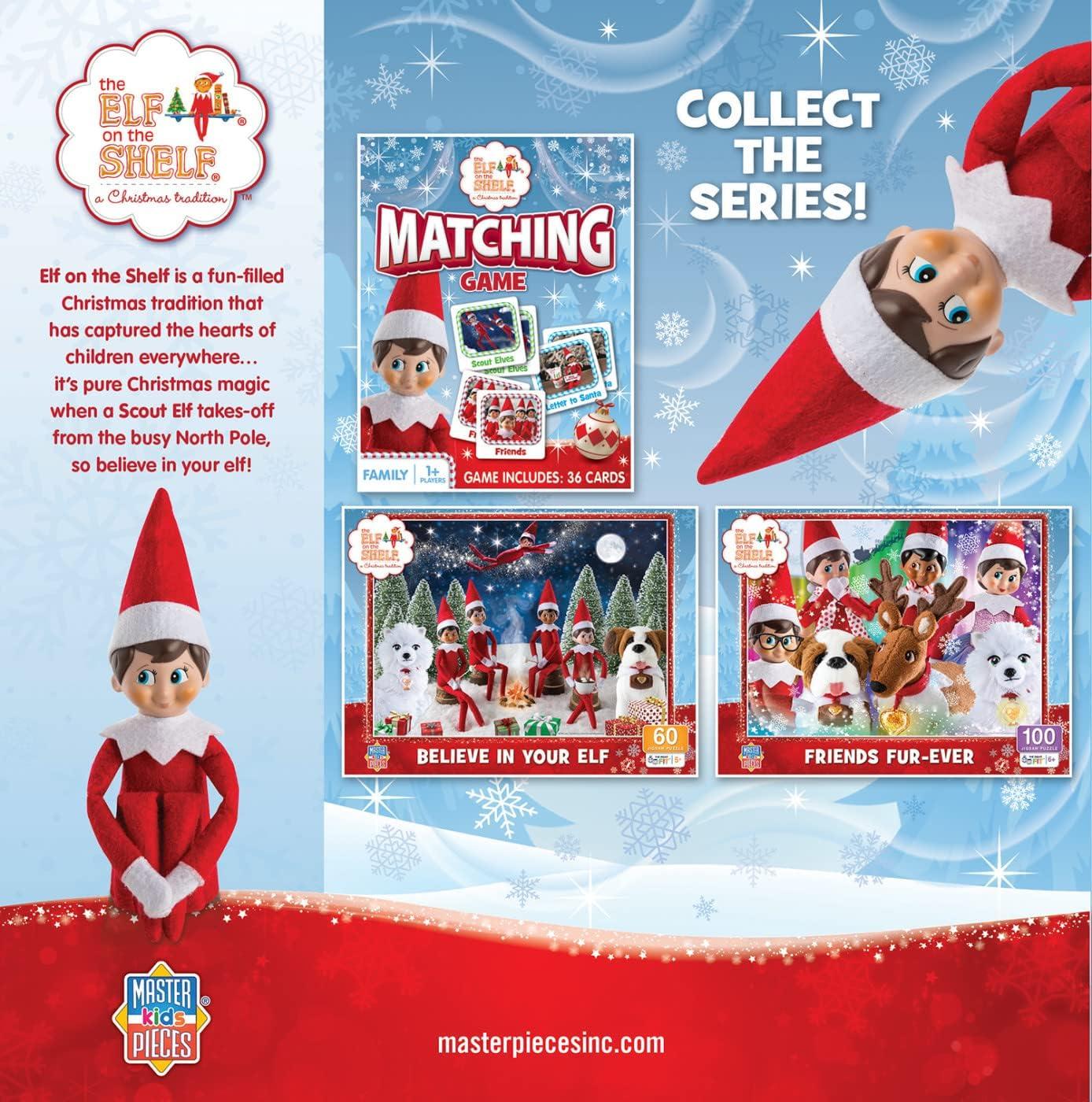 imageMasterPieces 60 Piece Christmas Jigsaw Puzzle for Kids Believe in Your Elf 14x194Pack V1