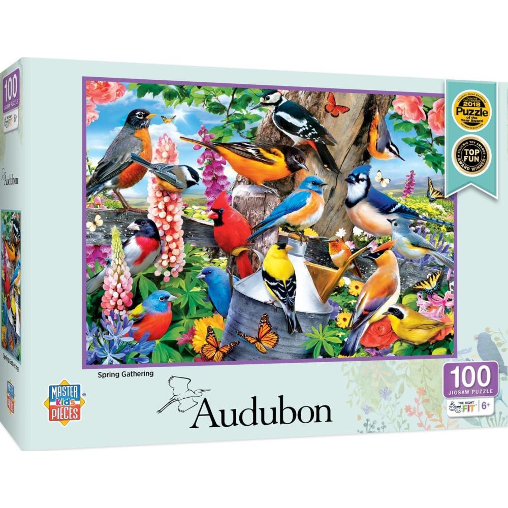 imageMasterPieces 100 Piece Jigsaw Puzzle for Kids Mount Rushmore 14x19Audubon