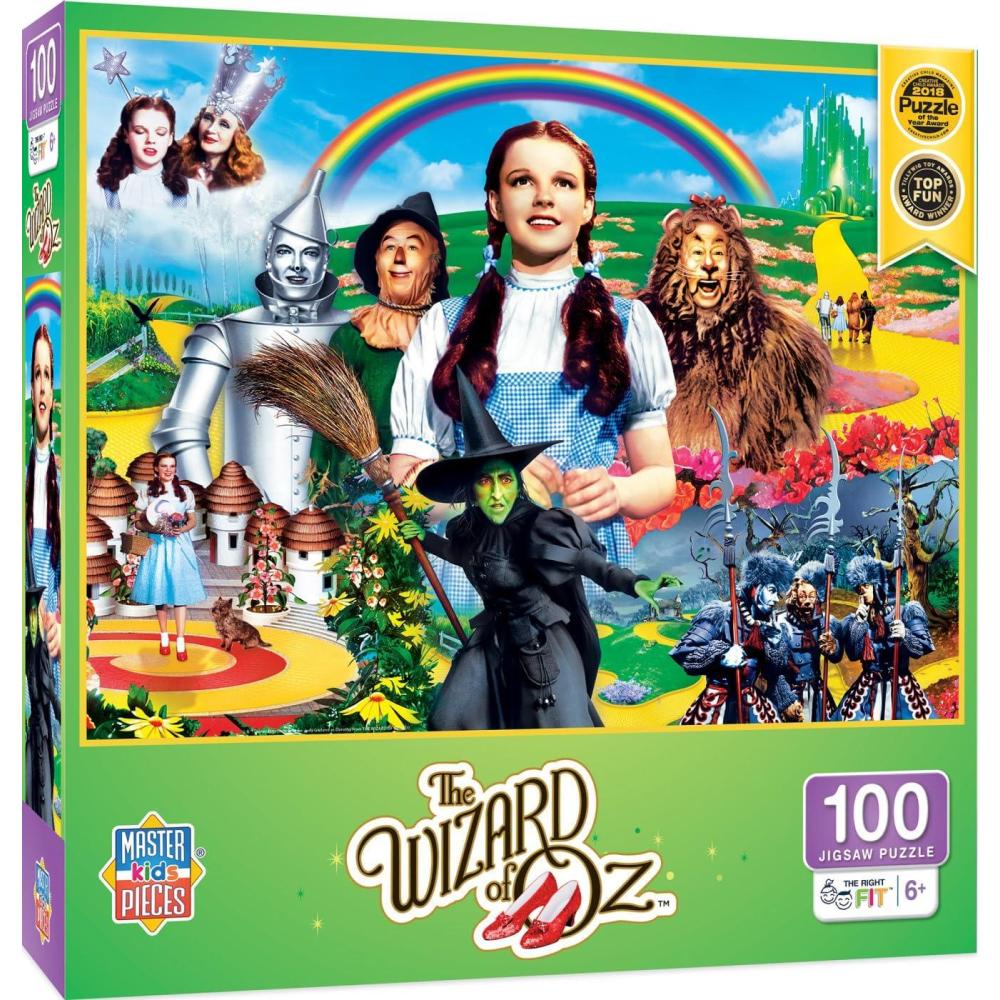 imageMasterPieces 100 Piece Jigsaw Puzzle for Kids Mount Rushmore 14x19Wizard of Oz