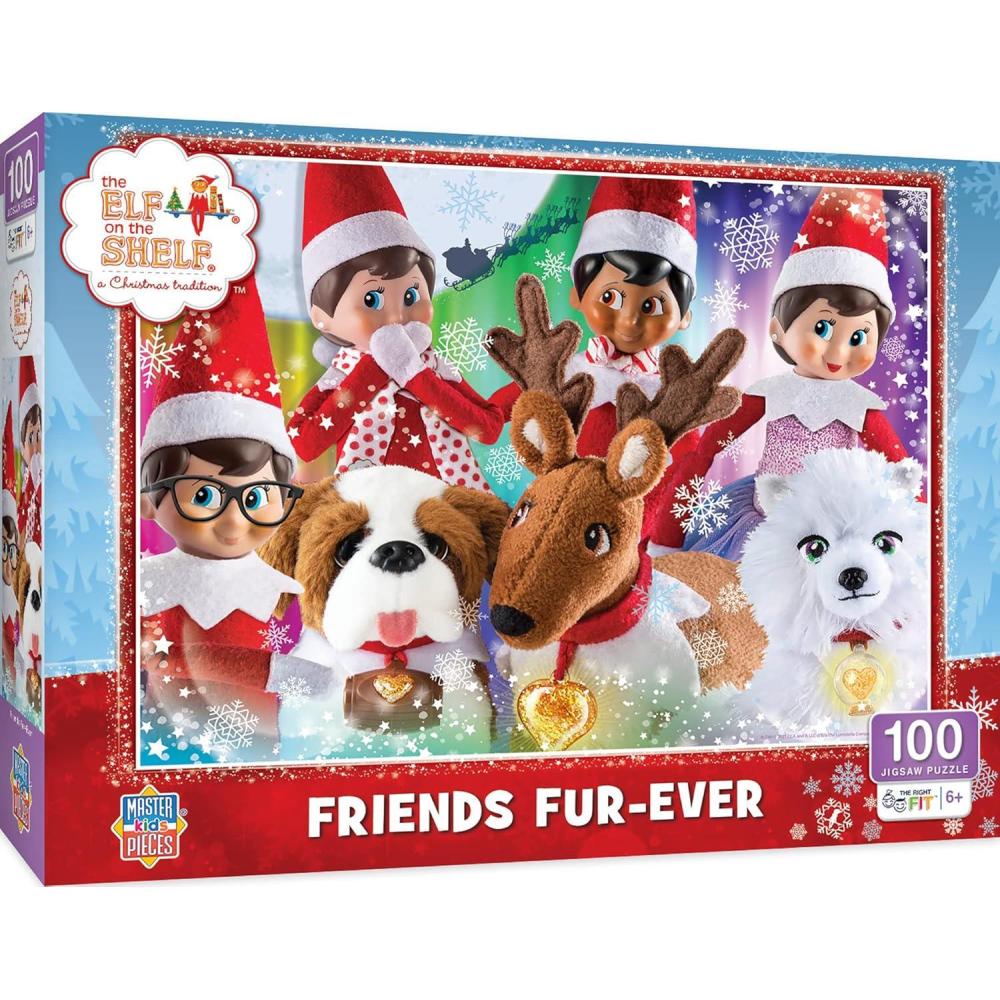 imageMasterPieces 60 Piece Christmas Jigsaw Puzzle for Kids  Believe in Your Elf  14x19Friends FurEver