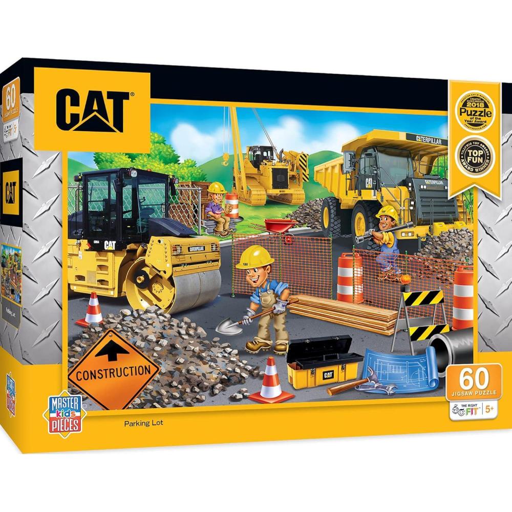 imageMasterPieces 60 Piece Jigsaw Puzzle for Kids CAT Under The Bridge 14x19Parking Lot