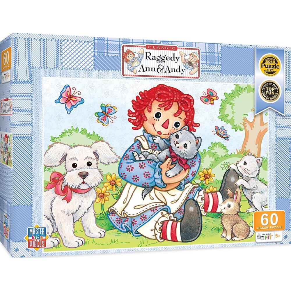 imageMasterPieces 60 Piece Jigsaw Puzzle for Kids  Raggedy Ann and Andy Picnic Friends  14x19Raggedy Ann Best Friends