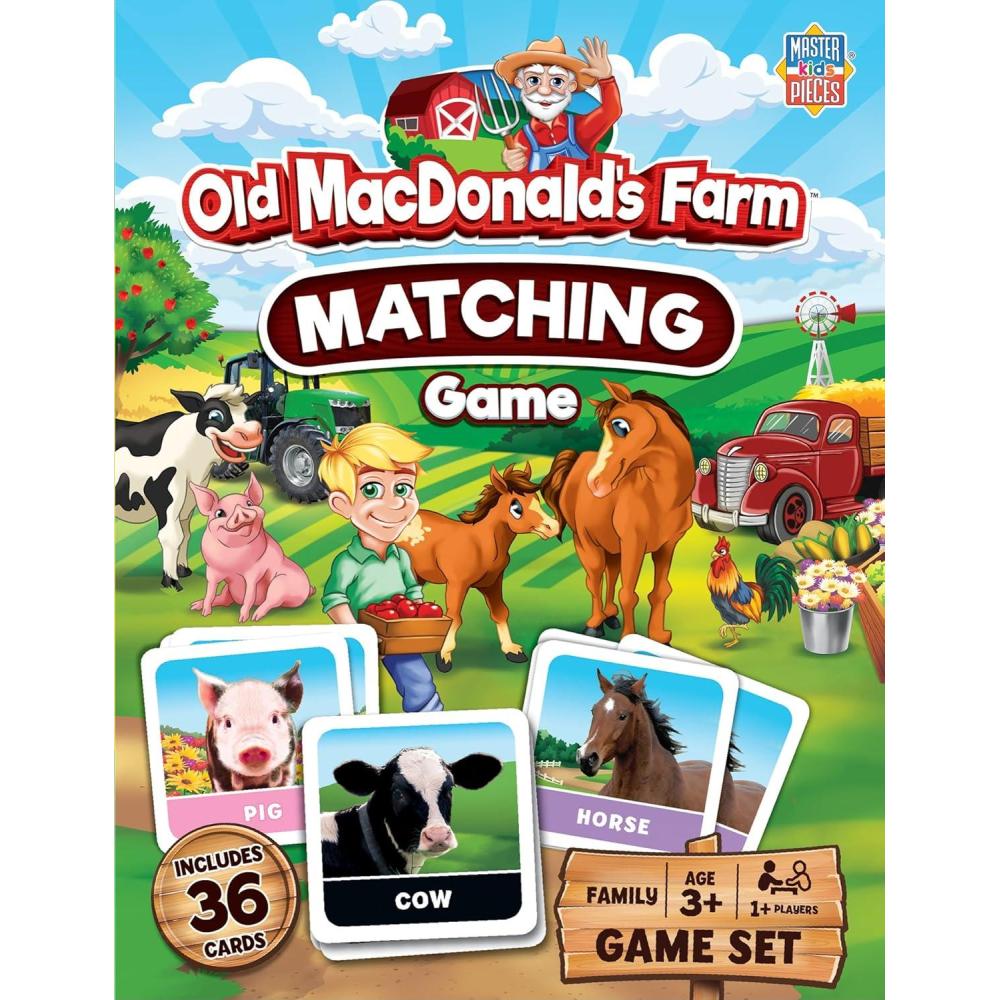 imageMasterPieces Kids Games Old MacDonalds Farm Matching Game Game for Kids and Family Laugh and Learn