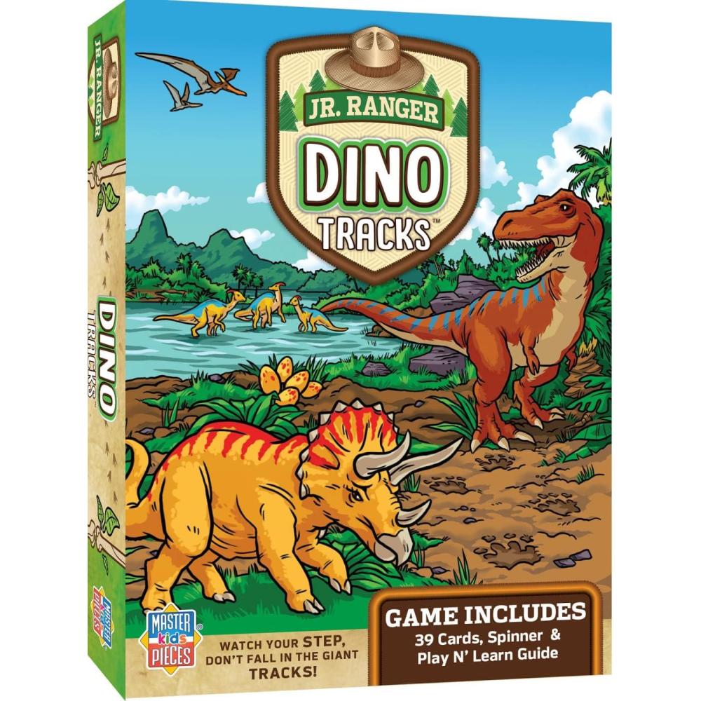 imageMasterPieces Licensed Kids Game Jr Ranger Dino Tracks Card Game for Family Laugh and Learn