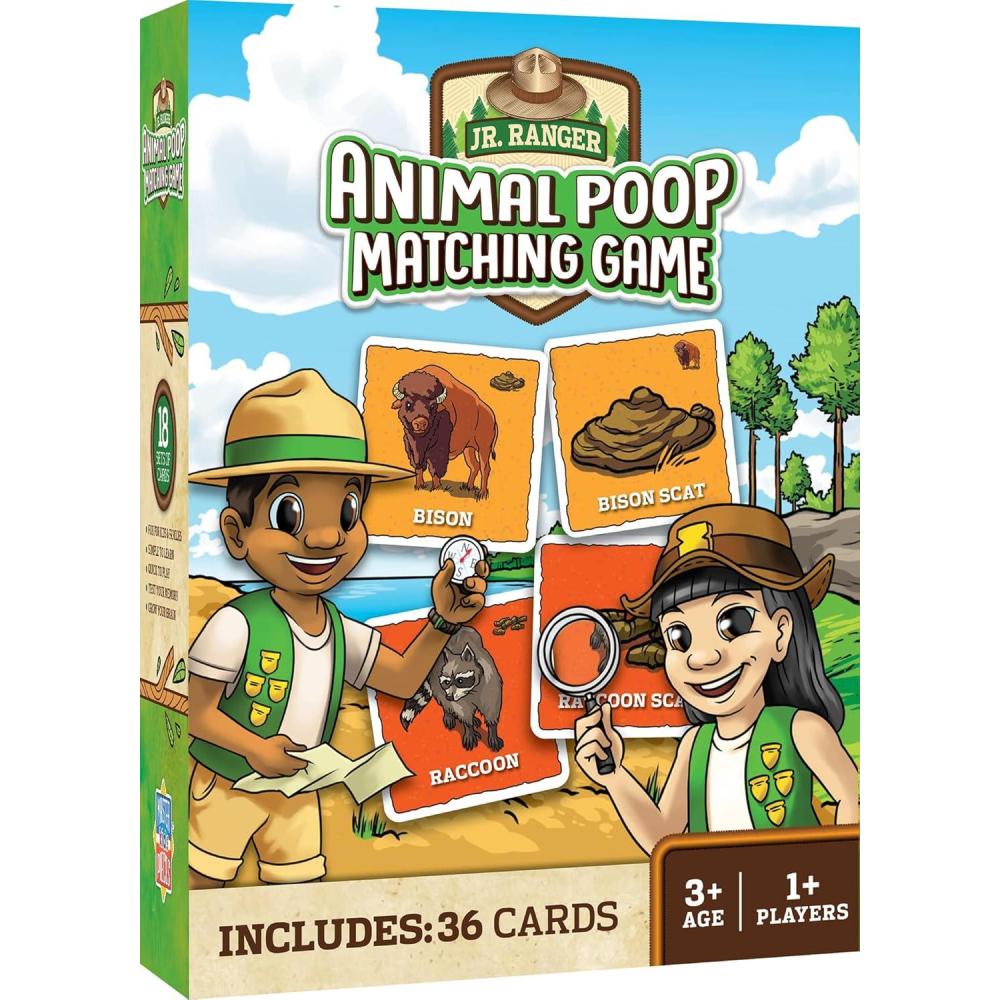 imageMasterPieces Licensed Kids Games Jr Ranger Animal Poop Games for Kids amp Family Laugh and LearnJr Ranger Animal Poop