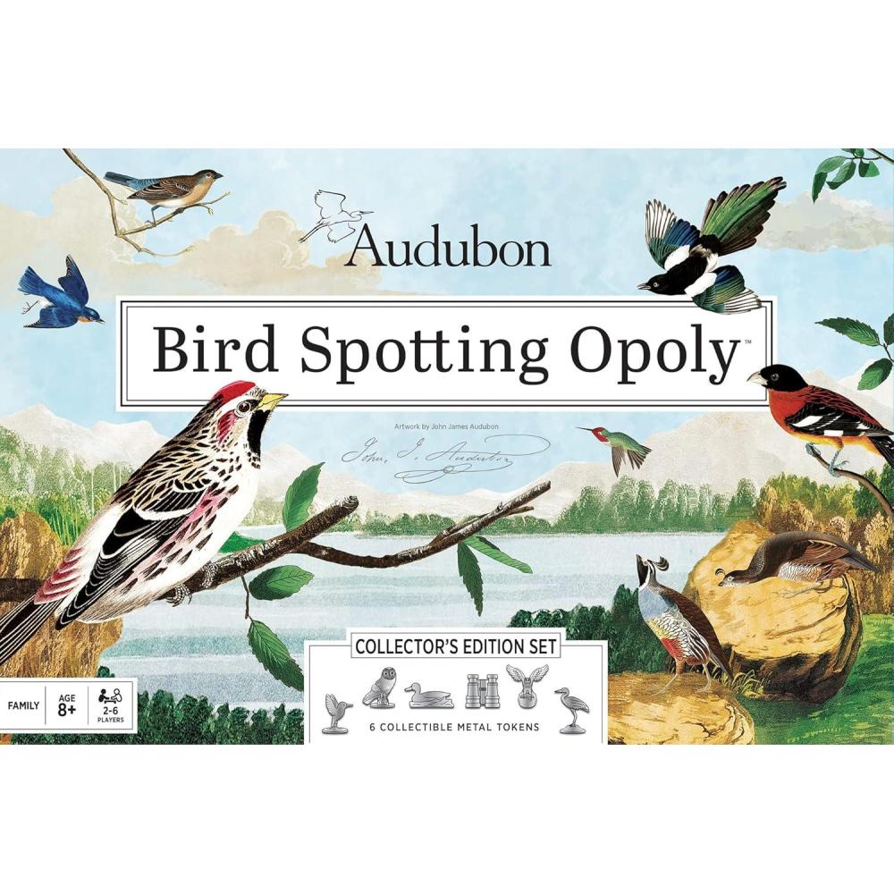 imageMasterPieces Opoly Board Games Audubon Opoly Officially Licensed Board Games for Adults Kids amp Family