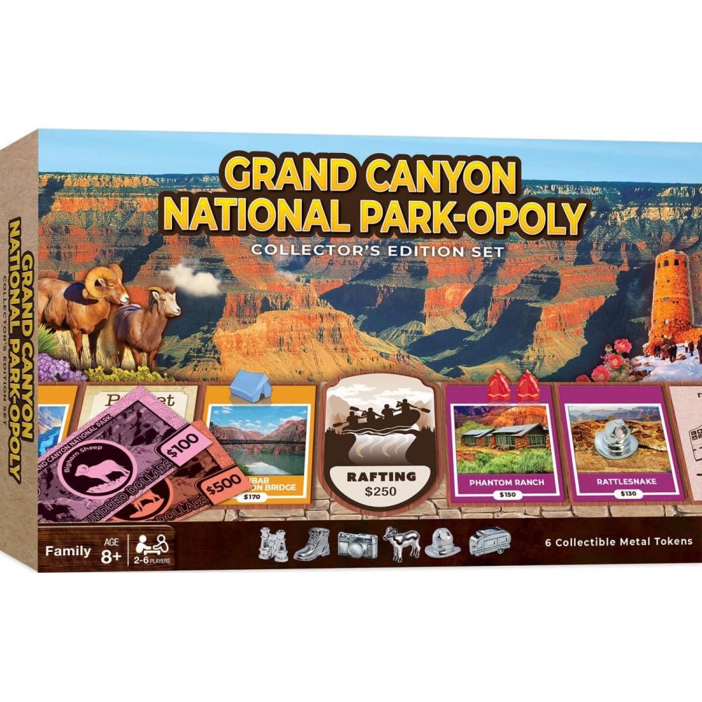 imageMasterPieces Opoly Board Games Grand Canyon National Park Opoly Officially Licensed Board Games for Adults Kids amp Family