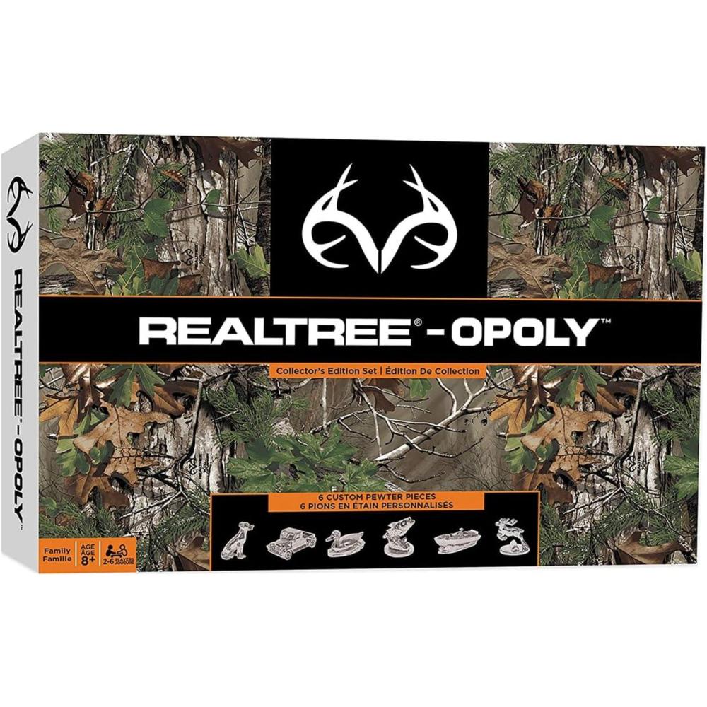 imageMasterPieces Opoly Board Games Realtree Opoly Officially Licensed Board Games for Adults Kids amp Family