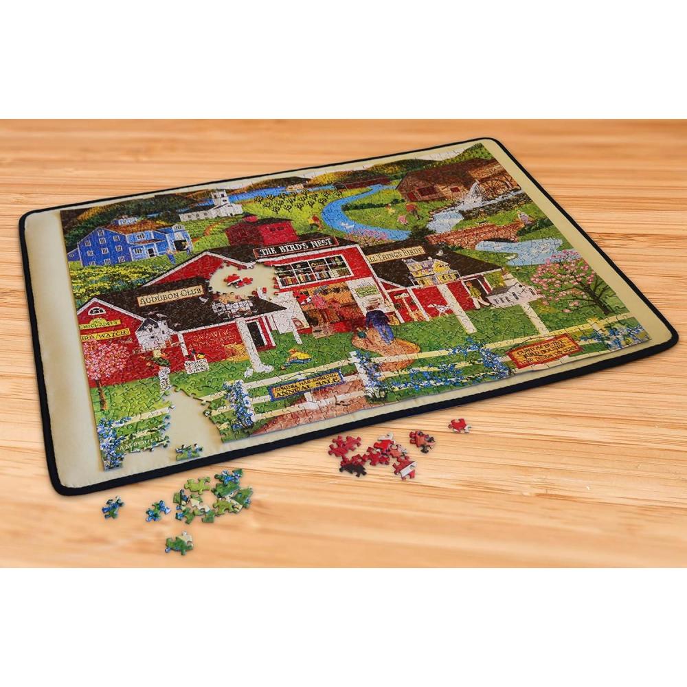 imageMasterPieces Puzzle 1500 Piece Portable Jigsaw Puzzle Board Puzzle Table Foldable Puzzle Caddy Foam Backer 23 x 32Fabric