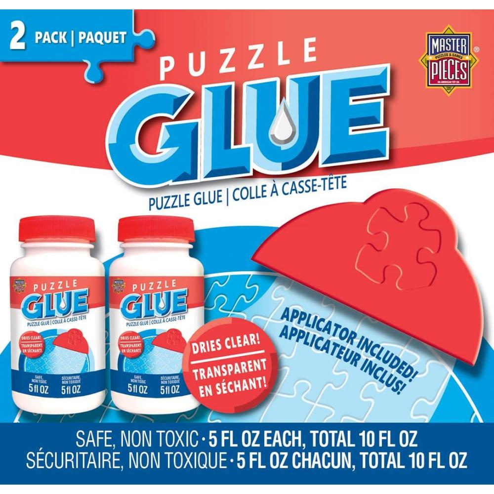 imageMasterPieces Puzzle Glue 5oz Shaped Bottle  Clear  Jigsaw Puzzle with Vibrant Artwork and Durable Pieces  Fun Family Activity Brain Challenge and Educational Entertainment for Teens and Adults5 Ounces