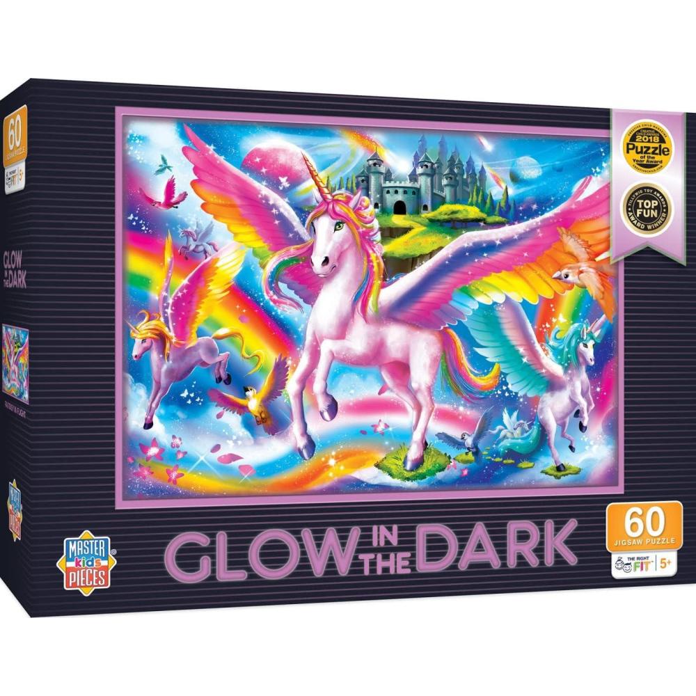 imageMasterpieces 60 Piece Glow in the Dark Nature Puzzle for Kids Abracadabra 14x19Fantasy in Flight
