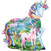 MasterPieces 100 Piece Shaped Jigsaw Puzzle for Kids – Unicorn Family – 14″x19″