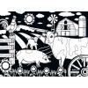 MasterPieces 60 Piece Jigsaw Puzzle for Kids – Horse and Pony Velvet Coloring – 14″x19″(Farm)