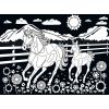 MasterPieces 60 Piece Jigsaw Puzzle for Kids – Horse and Pony Velvet Coloring – 14″x19″(Horse and Pony)