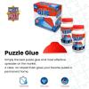 MasterPieces Puzzle Glue 5oz Shaped Bottle – Clear – Jigsaw Puzzle with Vibrant Artwork and Durable Pieces – Fun Family Activity, Brain Challenge, and Educational Entertainment for Teens and Adults(5 Ounces)