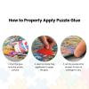 MasterPieces Puzzle Glue 5oz Shaped Bottle – Clear – Jigsaw Puzzle with Vibrant Artwork and Durable Pieces – Fun Family Activity, Brain Challenge, and Educational Entertainment for Teens and Adults(5 Ounces)