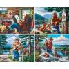 MasterPieces Puzzle Set – 4-Pack 100 Piece Jigsaw Puzzle for Kids – Smokey Bear 4-Pack – 8″x10″