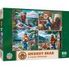 MasterPieces Puzzle Set – 4-Pack 100 Piece Jigsaw Puzzle for Kids – Smokey Bear 4-Pack – 8″x10″