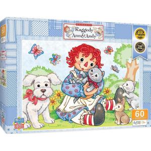 MasterPieces 60 Piece Jigsaw Puzzle for Kids – Raggedy Ann and Andy Picnic Friends – 14″x19″(Raggedy Ann Best Friends)