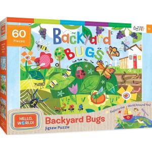 MasterPieces 60 Piece Space Puzzle for Kids – Solar System – 19″x14″(Hello World Backyard Bugs)