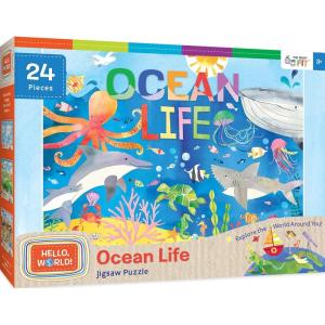 MasterPieces 60 Piece Space Puzzle for Kids – Solar System – 19″x14″(Hello World Ocean Life)