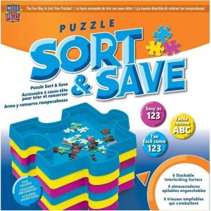 MasterPieces Accessories, Jigsaw Puzzle Sort & Save, 7.85″ x 7.85″, 6 Stackable Trays