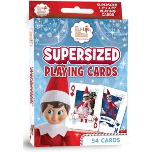 MasterPieces Licensed Kids Games – Elf on The Shelf – Supersized Playing Cards Games for Kids & Family, Laugh and Learn