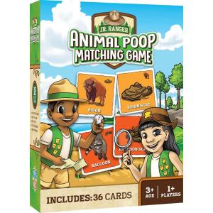 MasterPieces Licensed Kids Games – Jr Ranger – Animal Poop Games for Kids & Family, Laugh and Learn(Jr. Ranger Animal Poop)