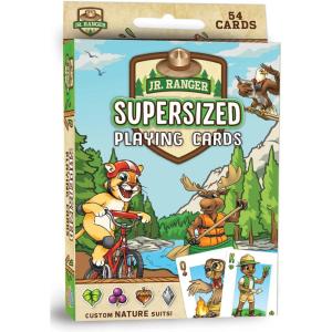 MasterPieces Licensed Kids Games – Jr Ranger – Supersized Playing Cards Games for Kids & Family, Laugh and Learn