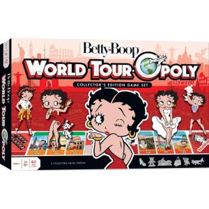 MasterPieces Opoly Board Games – Betty Boop World Tour Opoly – Officially Licensed Board Games For Adults, Kids, & Family