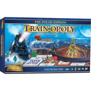 MasterPieces Opoly Board Games – The Polar Express Train Opoly – Officially Licensed Board Games for Adults, Kids, & Family