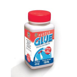 MasterPieces Puzzle Glue 5oz Shaped Bottle – Clear – Jigsaw Puzzle with Vibrant Artwork and Durable Pieces – Fun Family Activity, Brain Challenge, and Educational Entertainment for Teens and Adults(4 Ounces)